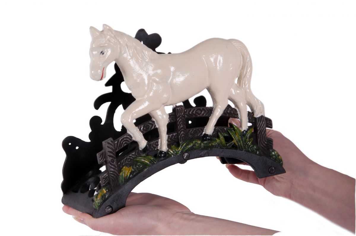 "Sweet Meadow" Garden Hose Holder with "Pony" scene