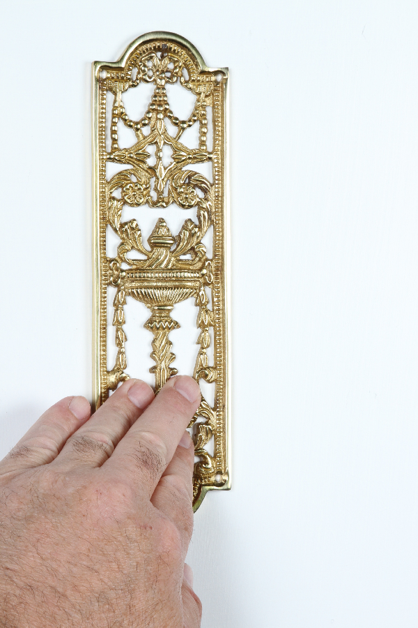 "Ambrose Crescent" Fretted Finger Plate  "Ambrose Crescent" Fretted Finger Plate