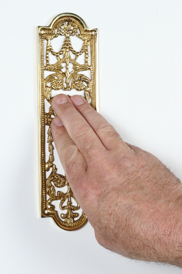 "Ambrose Crescent" Fretted Finger Plate  "Ambrose Crescent" Fretted Finger Plate