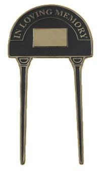 Large Black & Brass In loving Memory Lawn Spike Large Black & Brass In loving Memory Lawn Spike