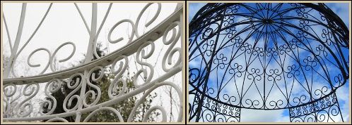 "Kate" Wrought Iron Garden Gazebo 