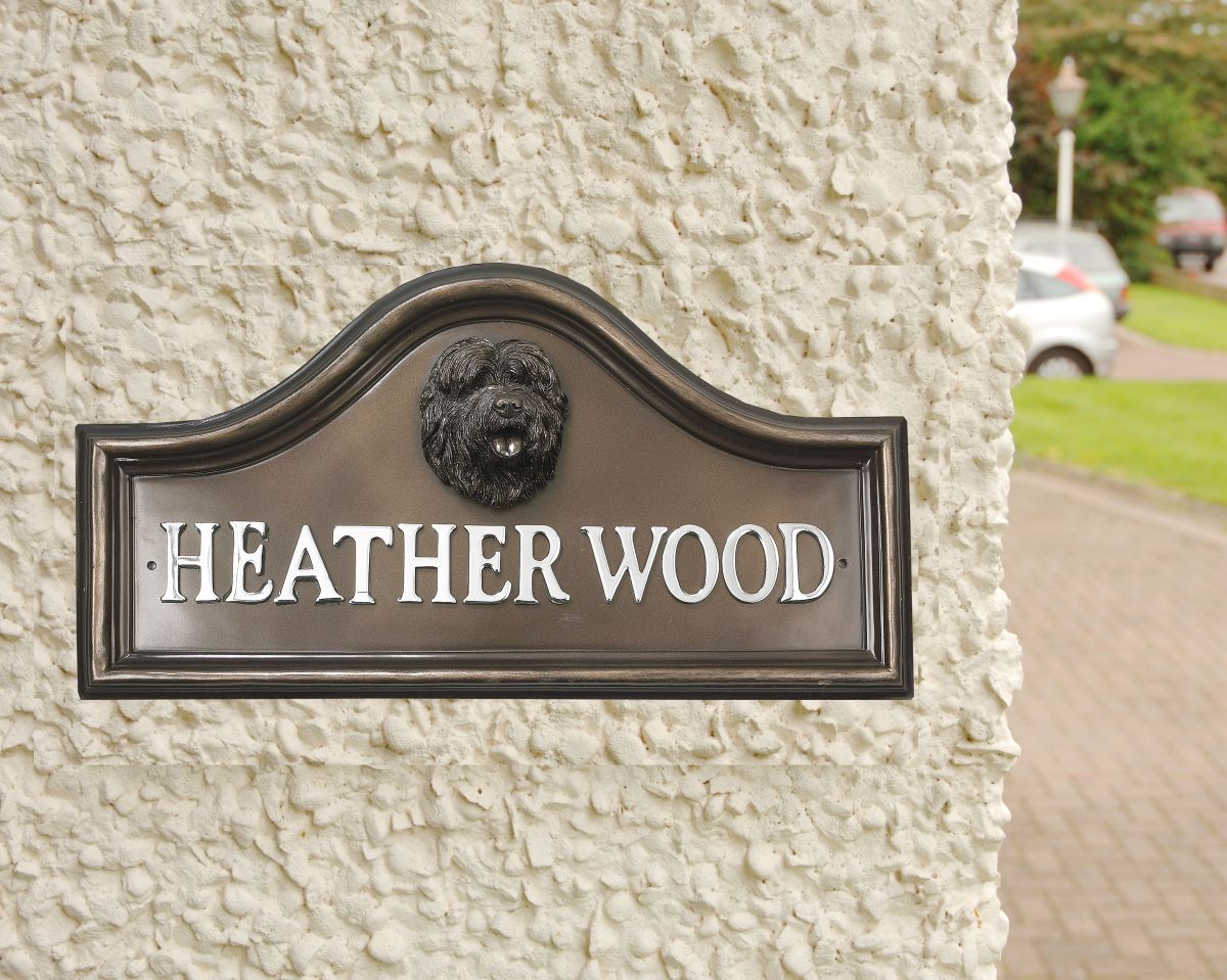 Old English Sheep Dog House Name Plaque