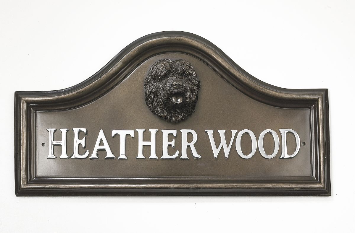 Old English Sheep Dog House Name Plaque