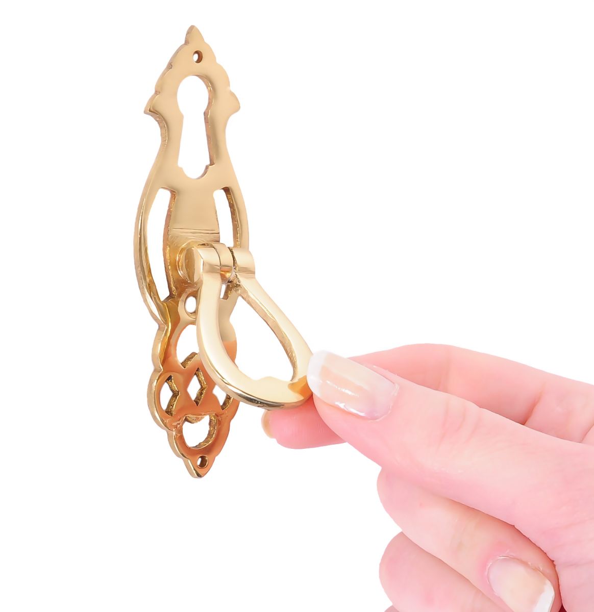 Ornate Lattice Cabinet Handle Escutcheon