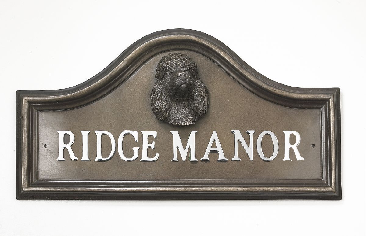 Poodle house sign