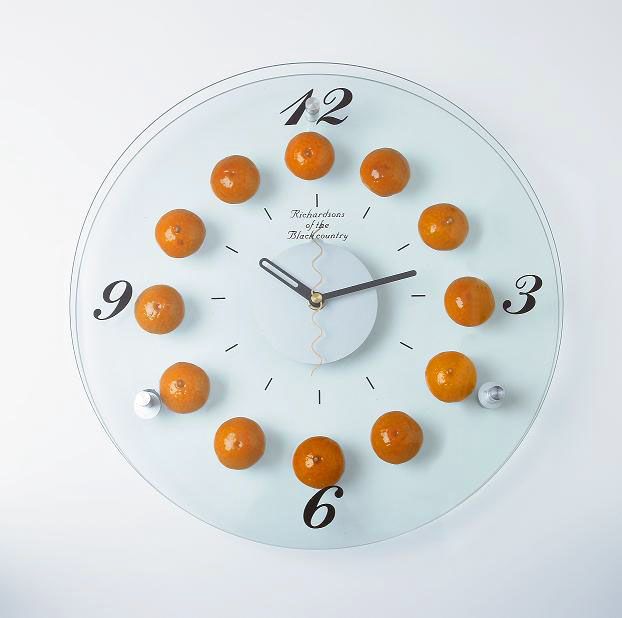 Orange Fruit Wall Clock