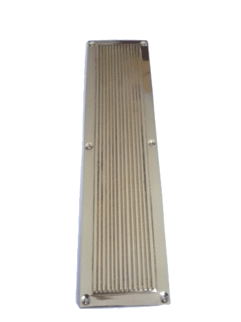 "Rivetly Lane" Raised Ribbed Finger Plate