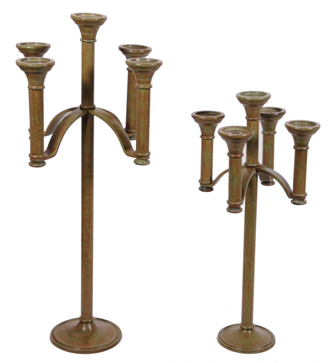 "Royal Ettingham" Gothic Style Candelabra Antique Verdigris