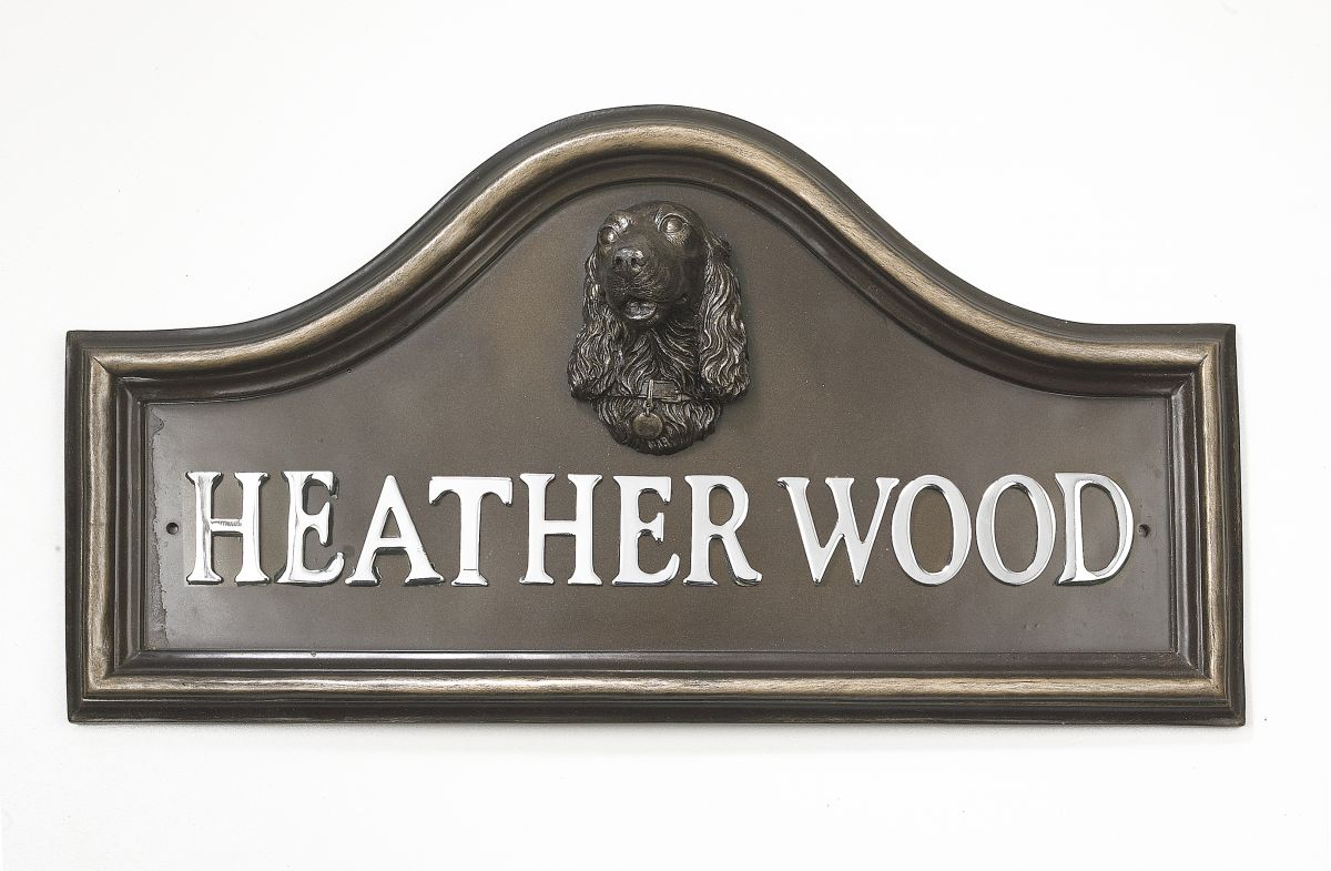 Spaniel House Name Plaque