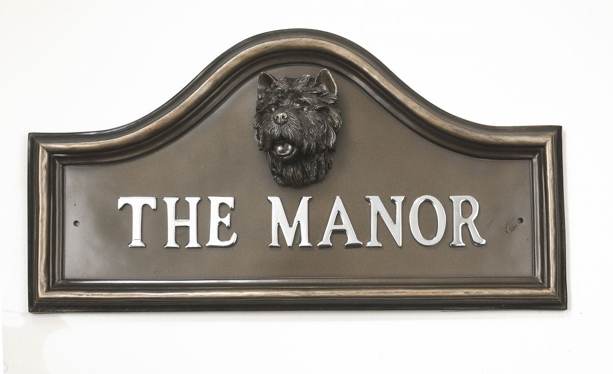West Highland Terrier House Name Plaque