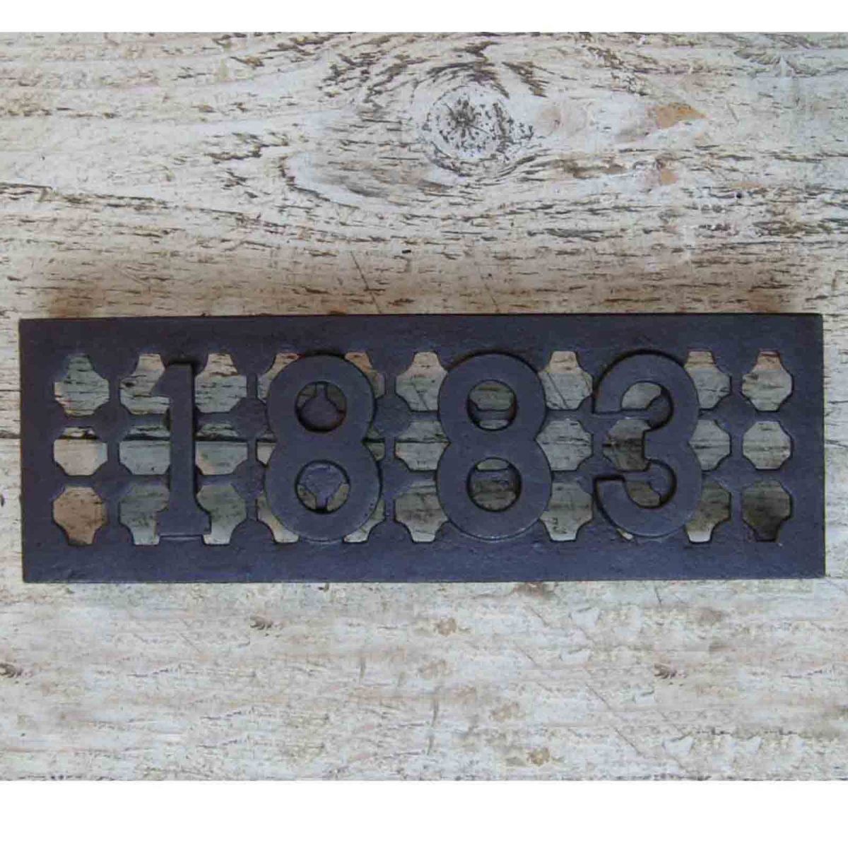 "1883" Cast Iron Air Brick - 9" x 3"