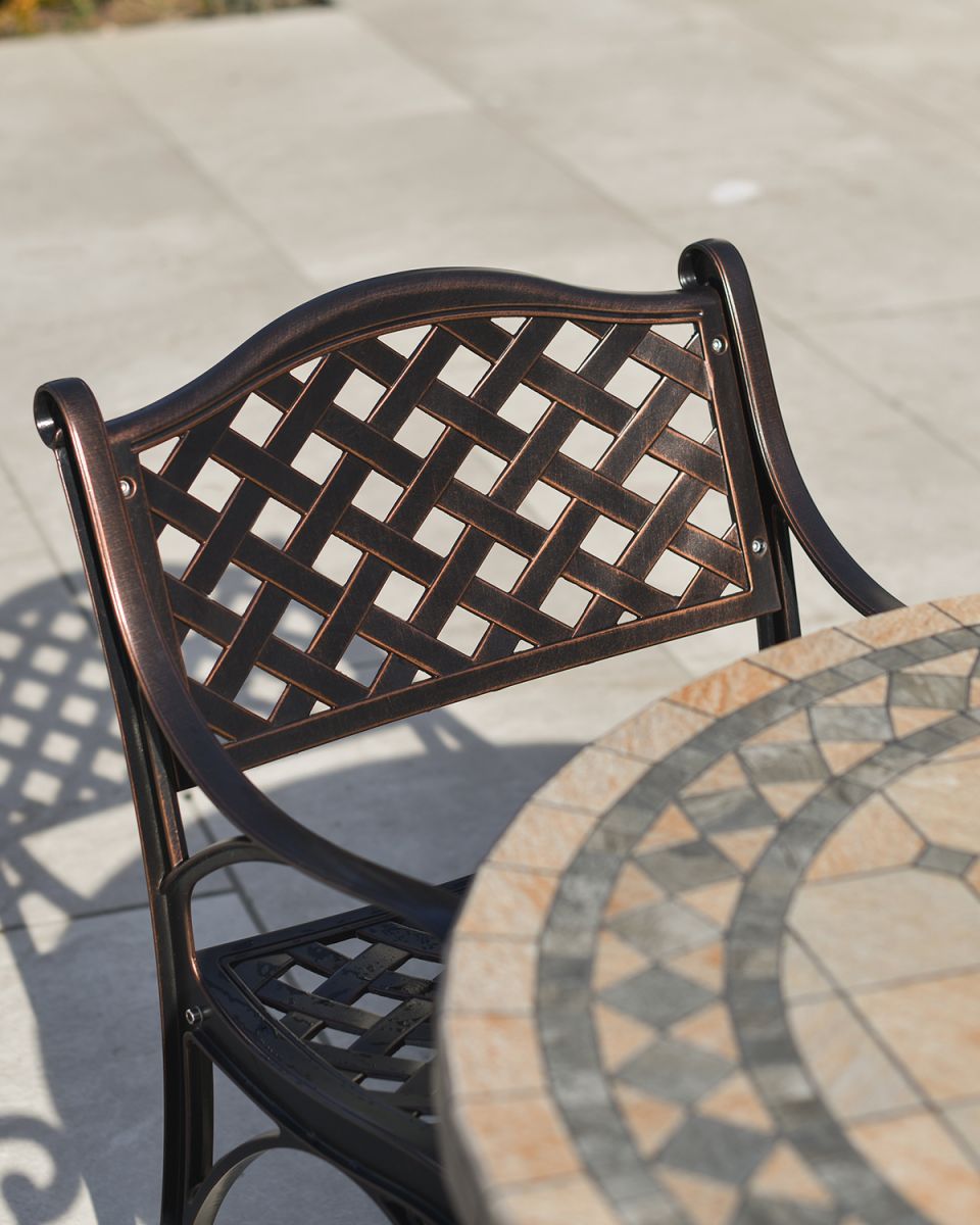 Trellis Pattern on the Back of the Chair Trellis Pattern on the Back of the Chair