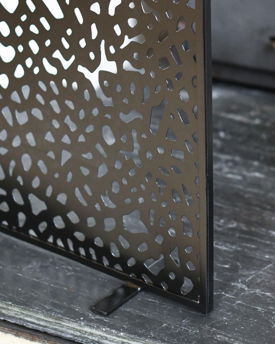 Close-Up of "Butterfly Wings" Fire Screen