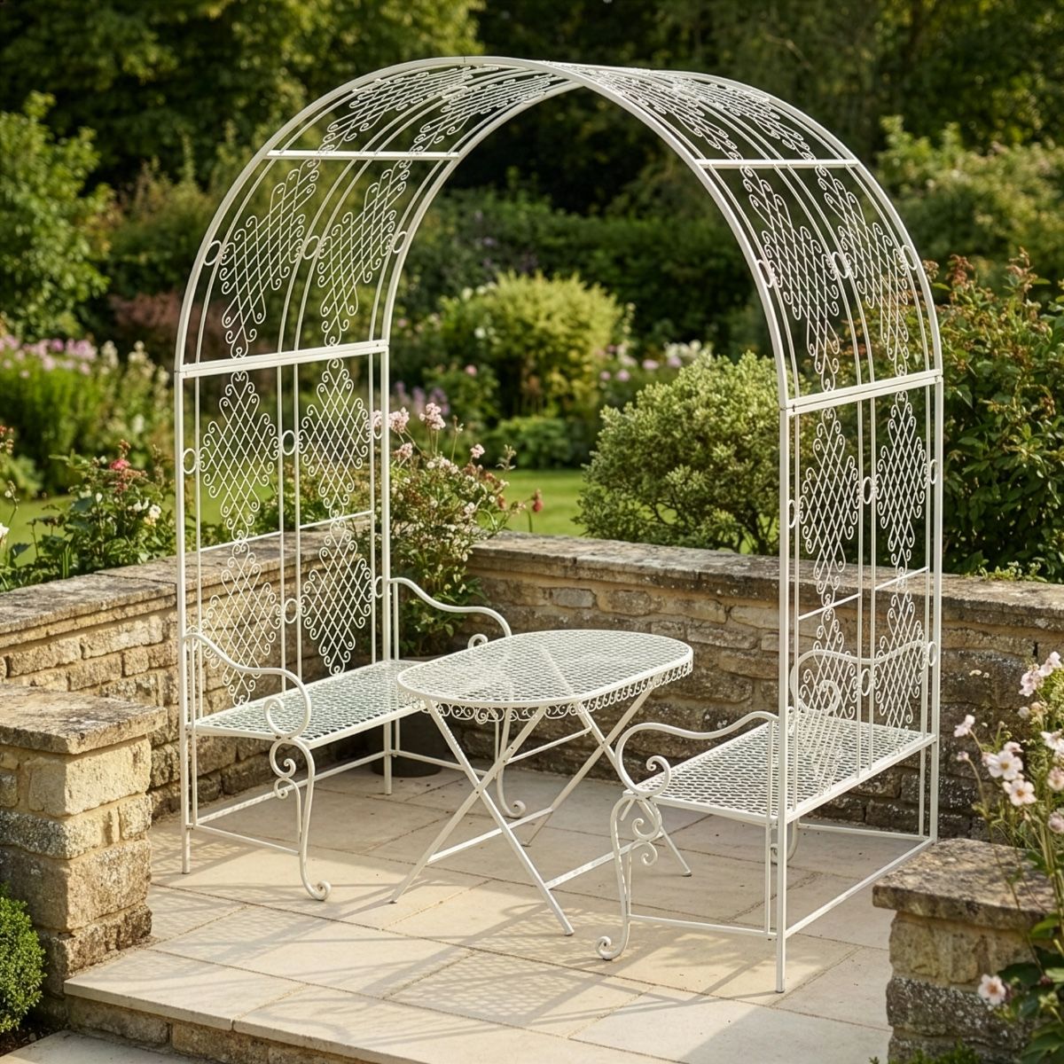 "Clancy Manor" Rose Arch & Dining Collection Digital Illustration