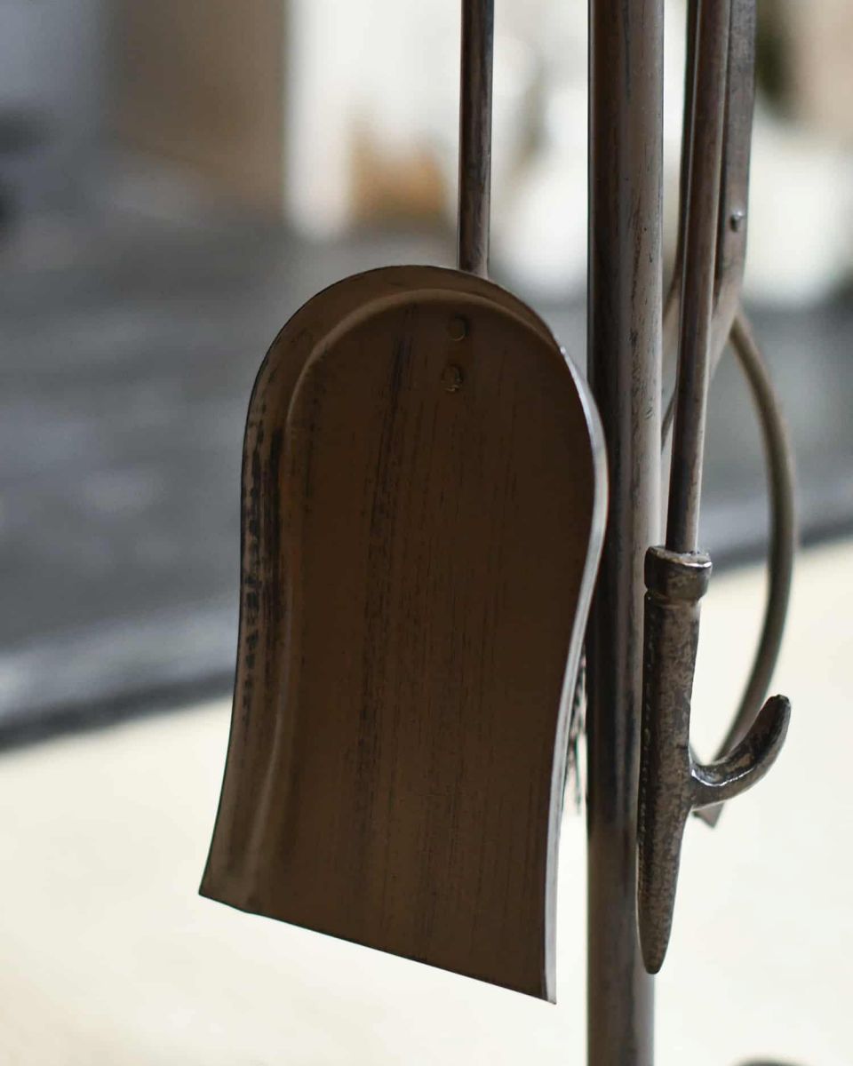 Close-Up of Fireside Tools in SItu