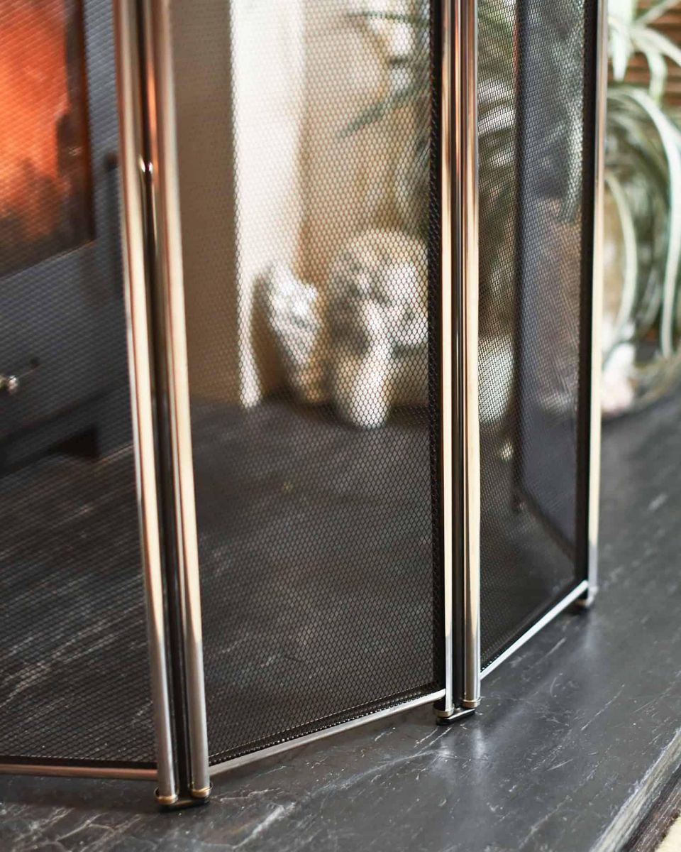 Situ Shot of "Dynasty" Polished Nickel Four Fold Guard