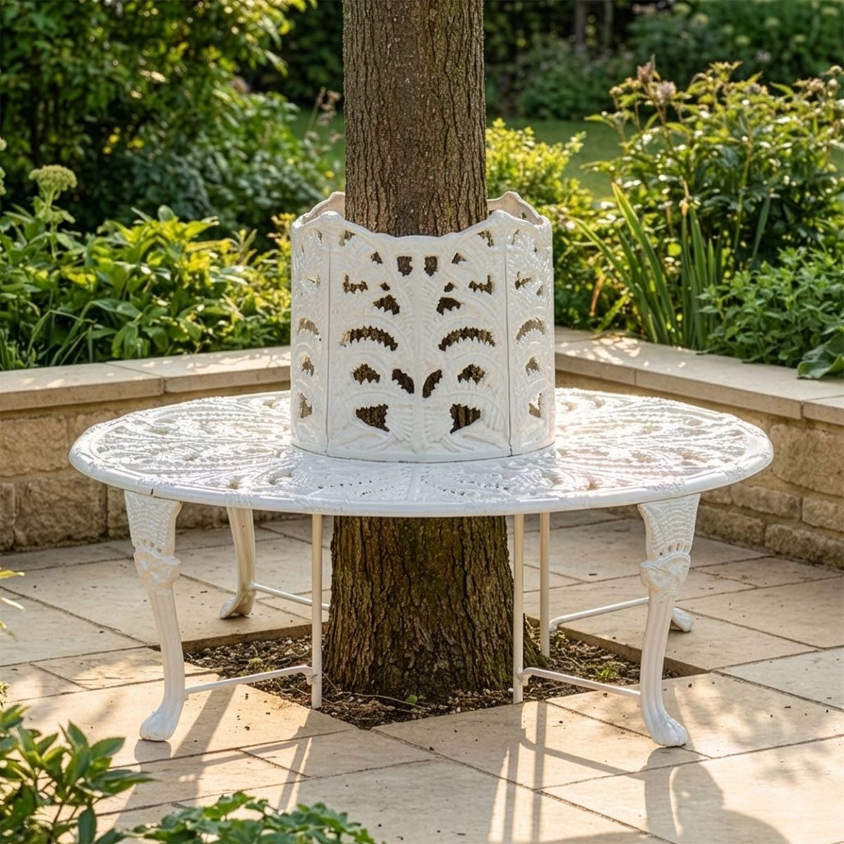 "Fernwood Forest Coalbrookdale" Tree Seat digital illustration