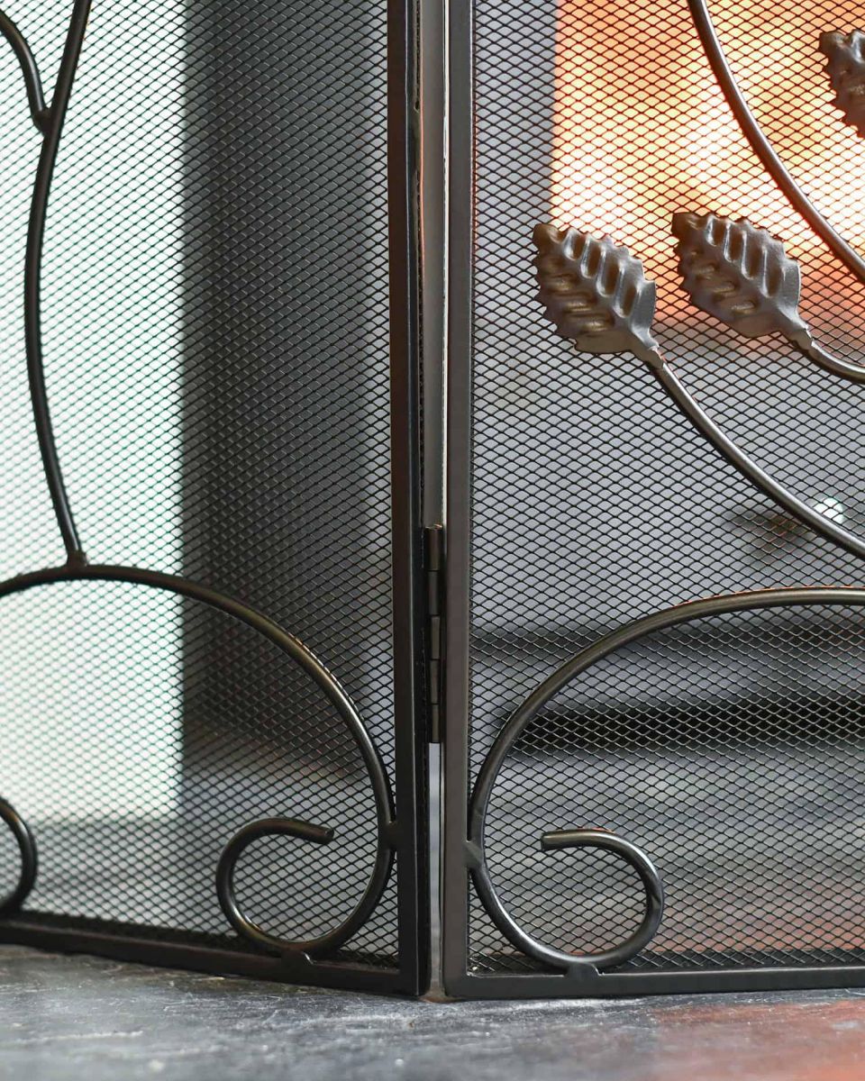 Close-Up of Joinery on Three Fold Fireguard