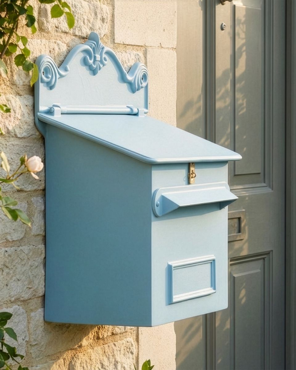 "Light Cove" Goldhay Secure Post and Parcel Box Digital illustration 
