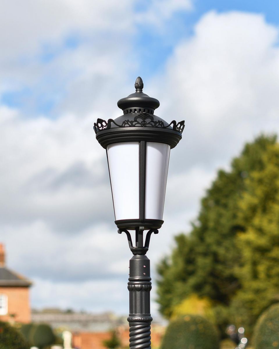 Traditional Lantern on the Top of the Lamp Post