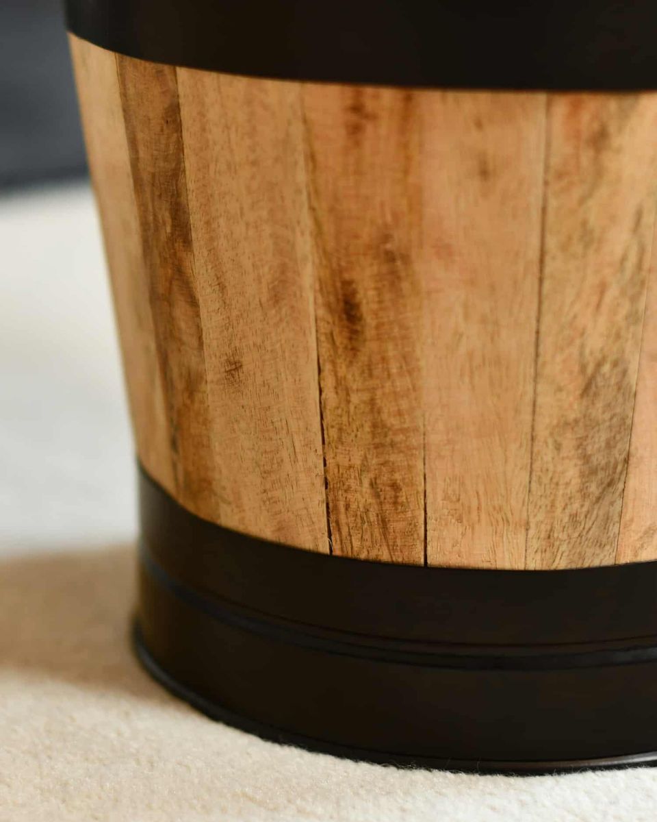 Close-Up of Wooden & Cast Iron Structure