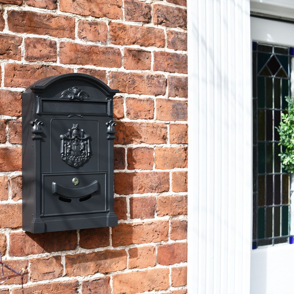 "Midnight Thunder" Dawson Lodge Post Box in Situ Next the Front Door