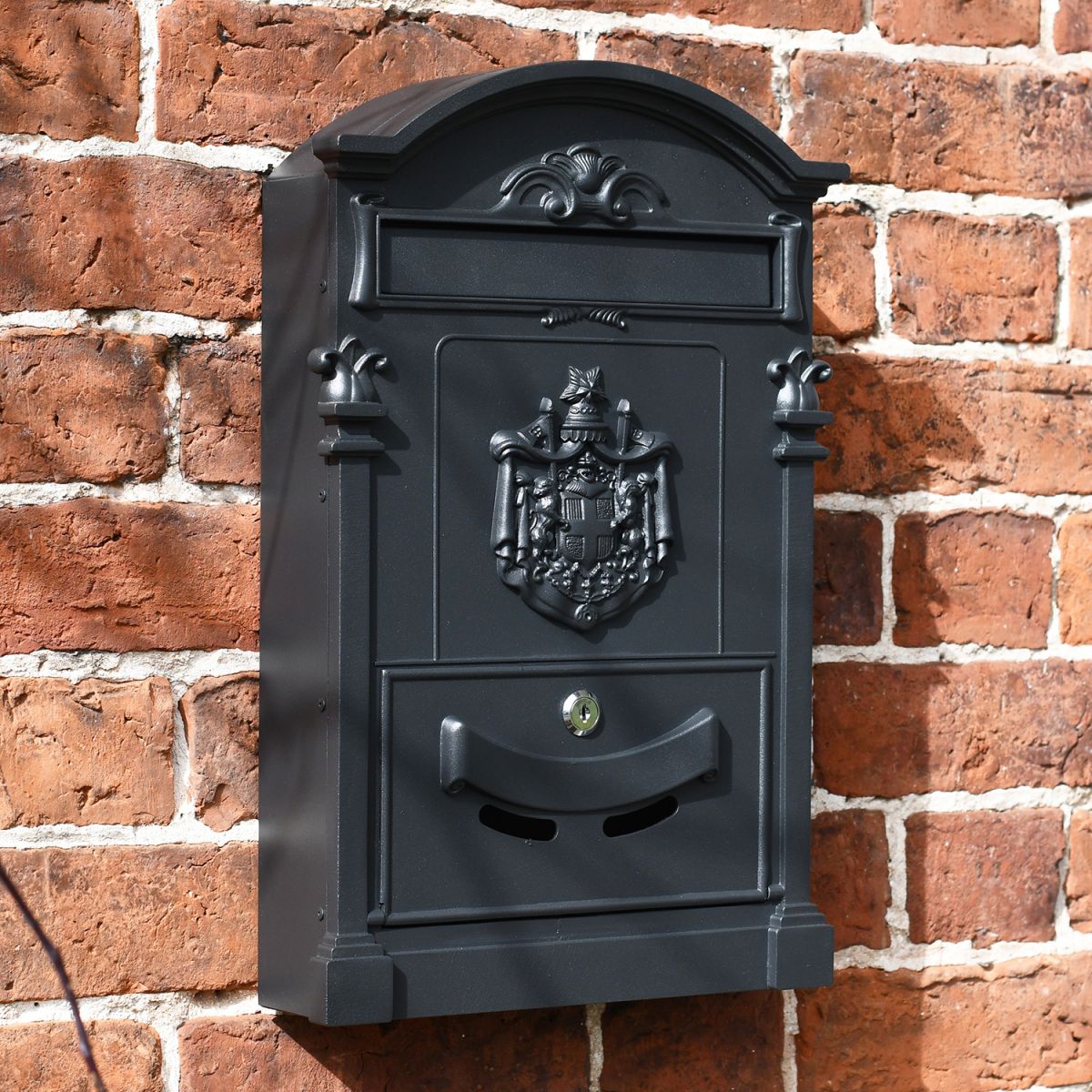 "Midnight Thunder" Dawson Lodge Post Box Finished in Black