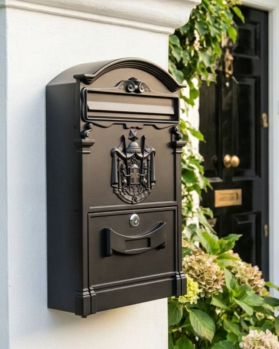 "Midnight Thunder" Dawson Lodge Post Box - 41cm digital illustration