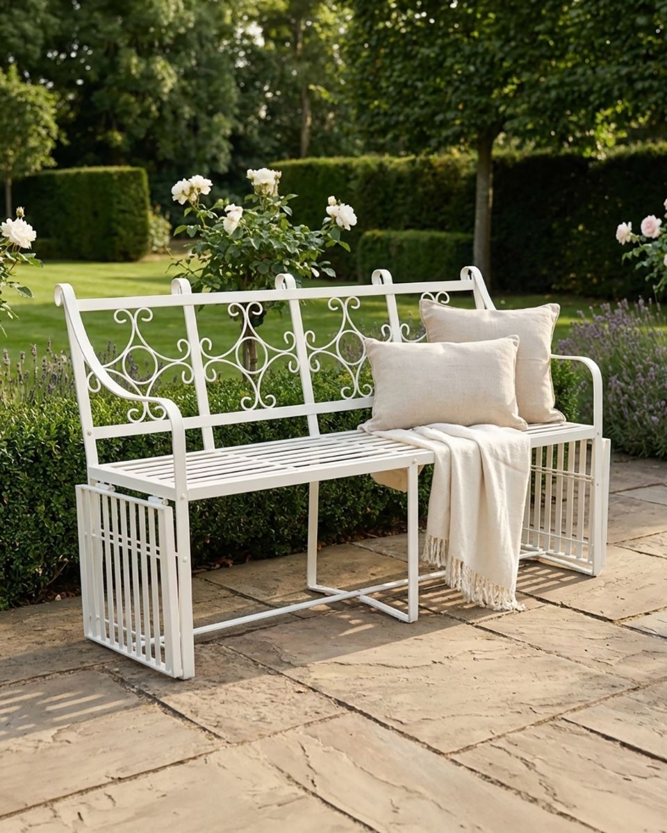 "Pegasus" Three Seater Garden Bench ai illustration