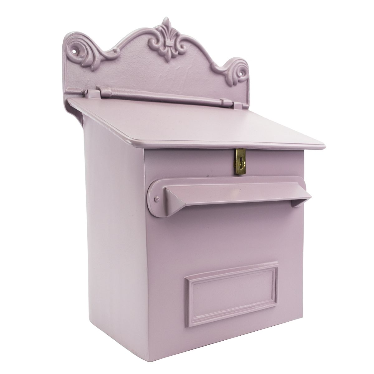 "Savannah Sunset" Goldhay Secure Post and Parcel Box in a Light Pink Finish