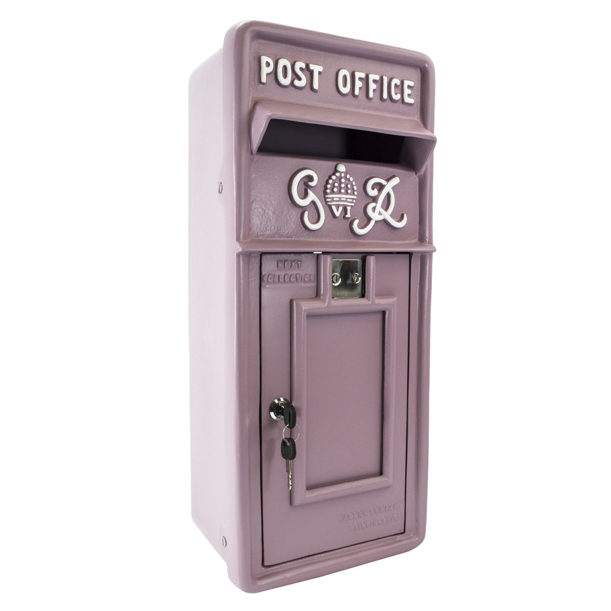 "Savannah Sunset" Slim King George Post Box Finished in a Light Pink
