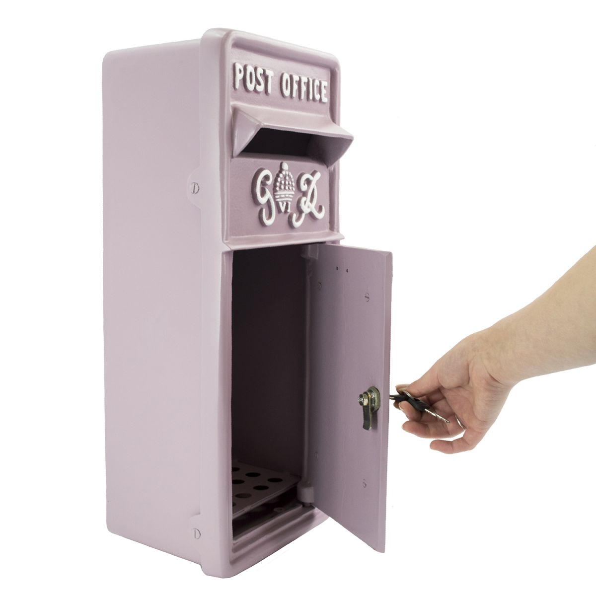 Front Opening Door on the "Savannah Sunset" Slim King George Post Box