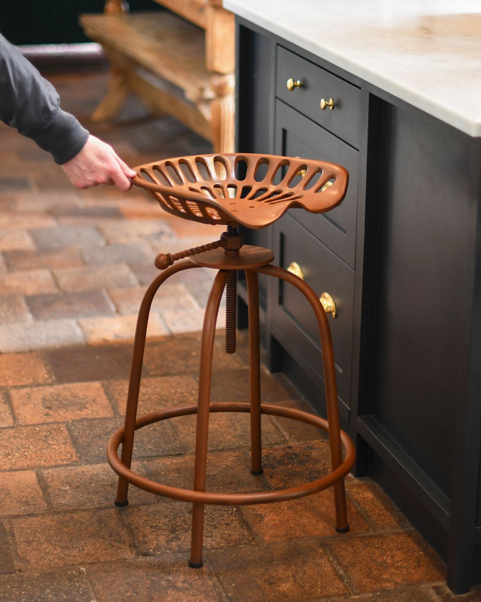 "The Fallow" Rustic Tractor Seat to Scale