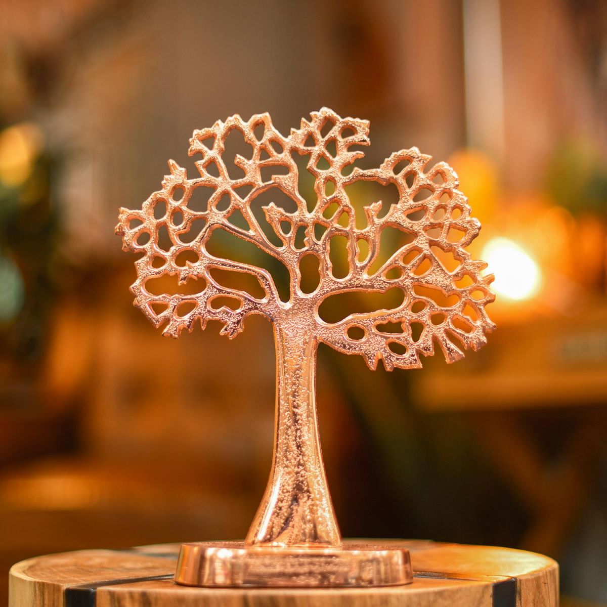 "Tree of Life" Antique Copper Ornament in Situ