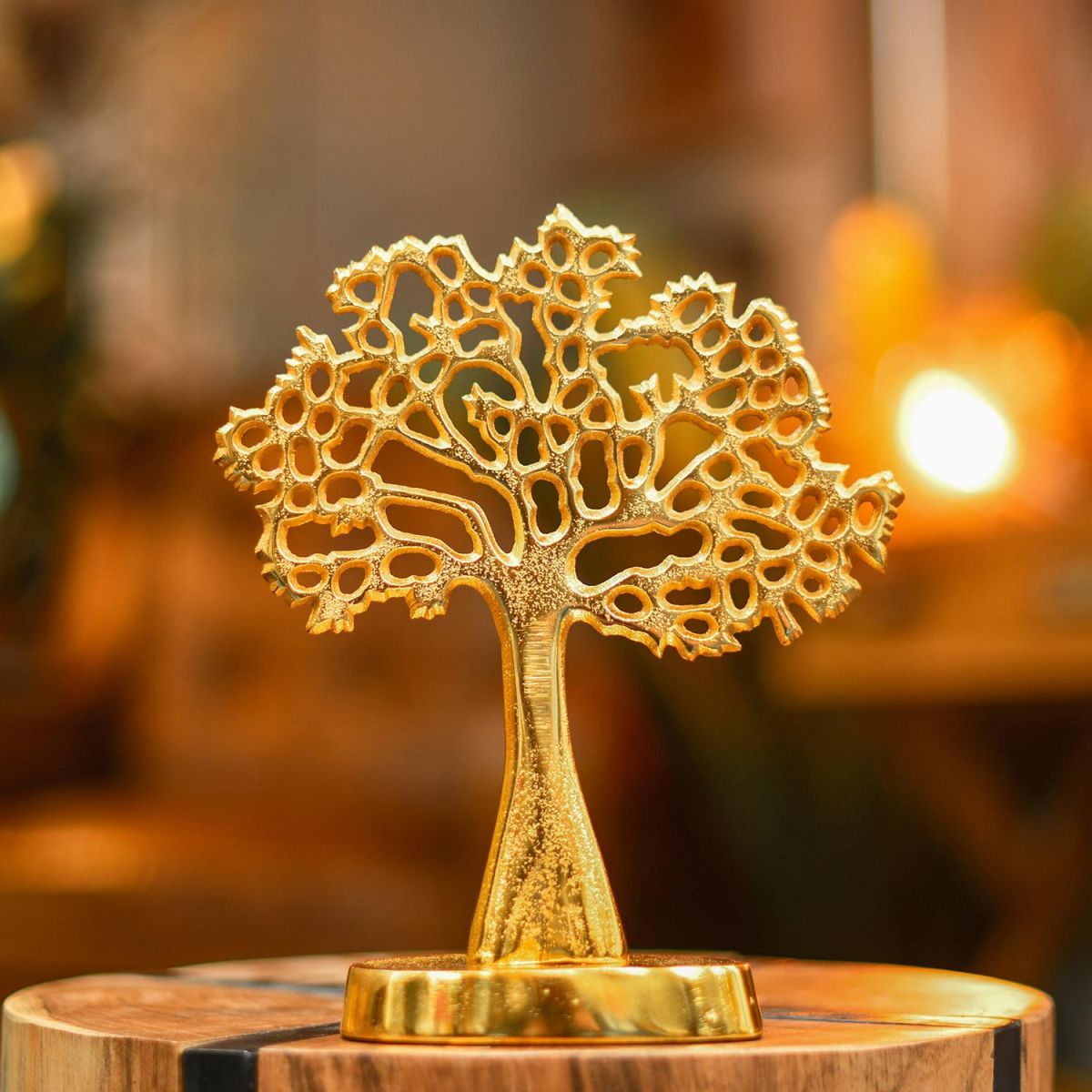 "Tree of Life" Antique Gold Ornament in Situ in the Home
