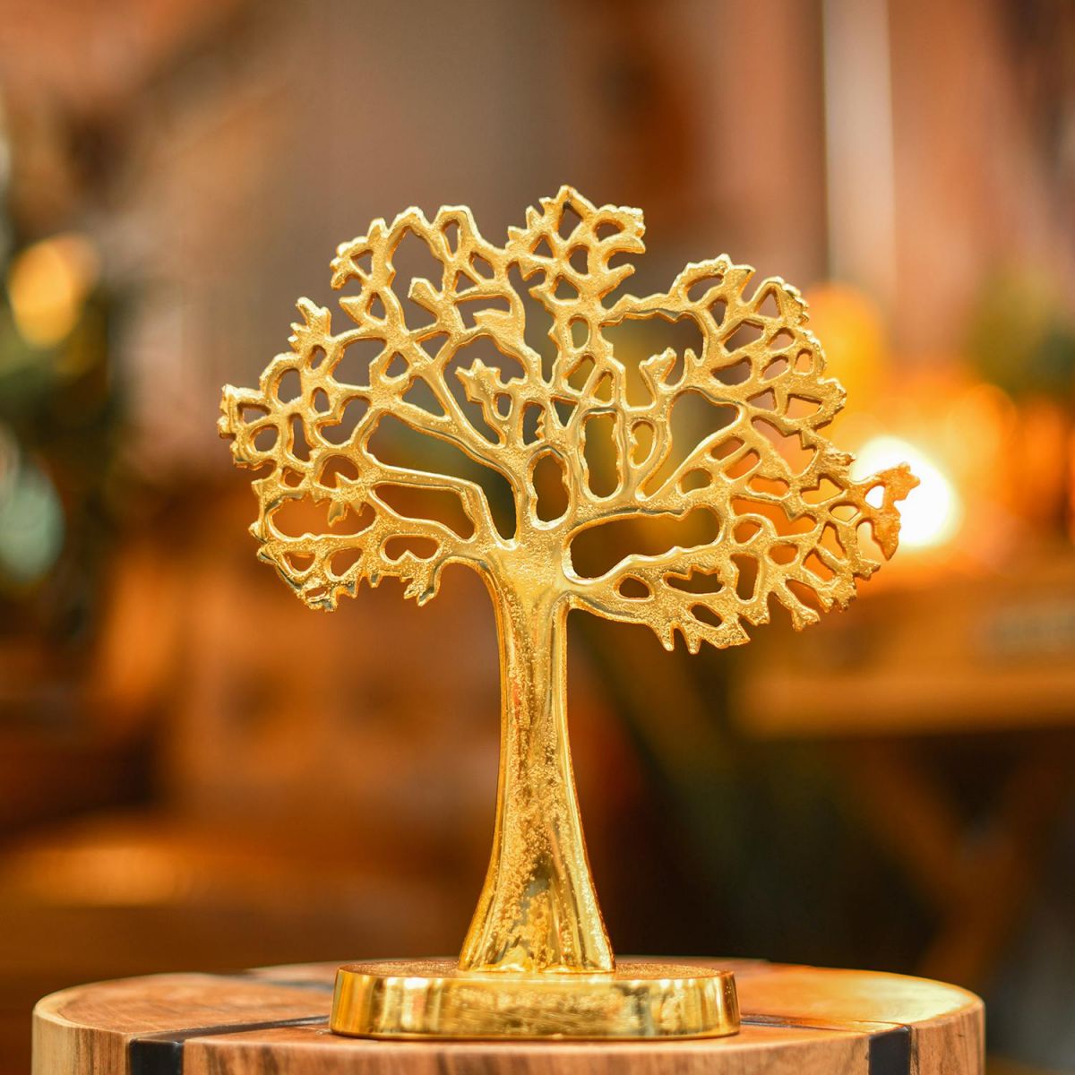 "Tree of Life" Antique Gold Ornament in Situ