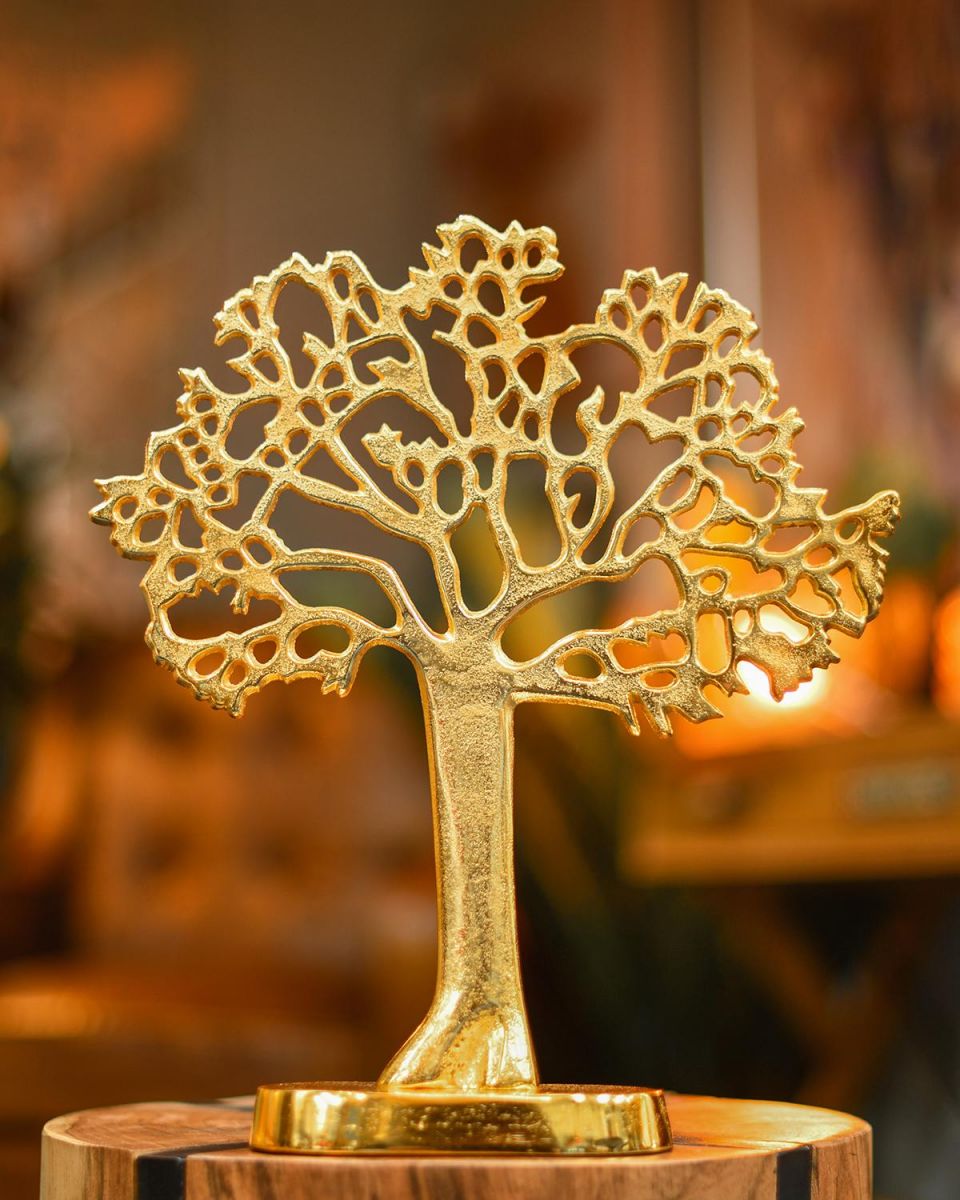 "Tree of Life" Antique Gold Ornament in Situ in the Home