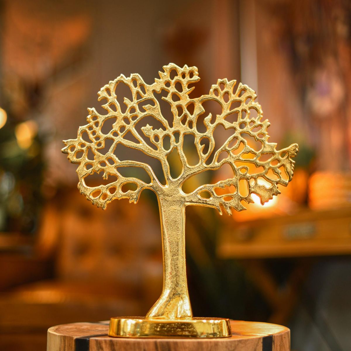 "Tree of Life" Antique Gold Ornament in Situ