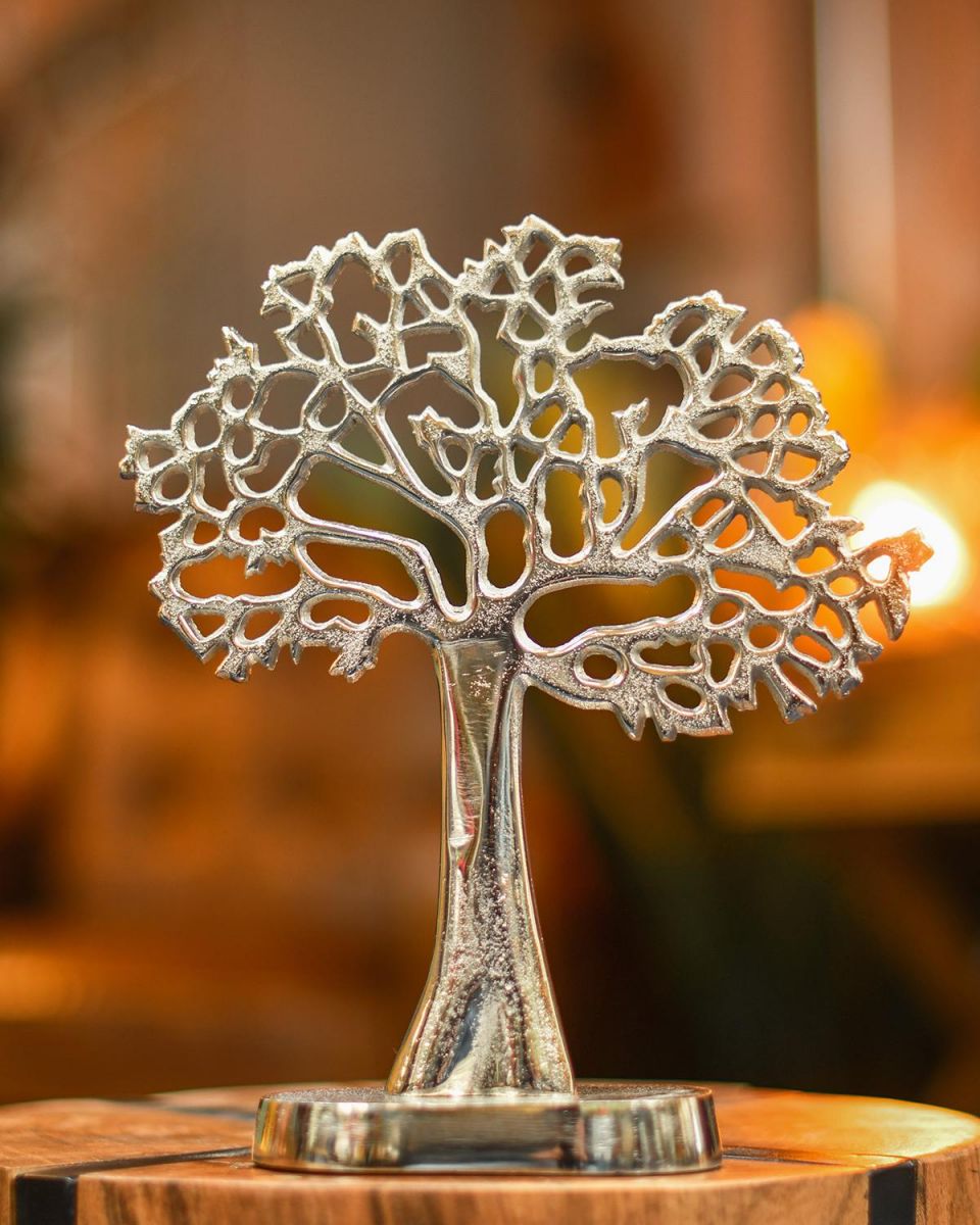 "Tree of Life" Antique Silver Ornament in Situ in the Home "Tree of Life" Antique Silver Ornament in Situ in the Home