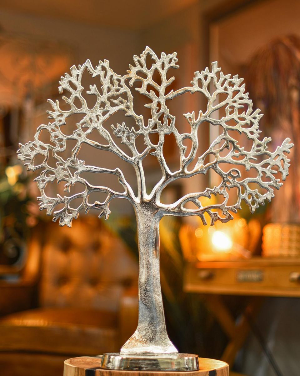 "Tree of Life" Antique Silver Ornament in Situ in the Home