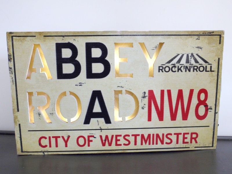 "Abbey Road" Wall Sign