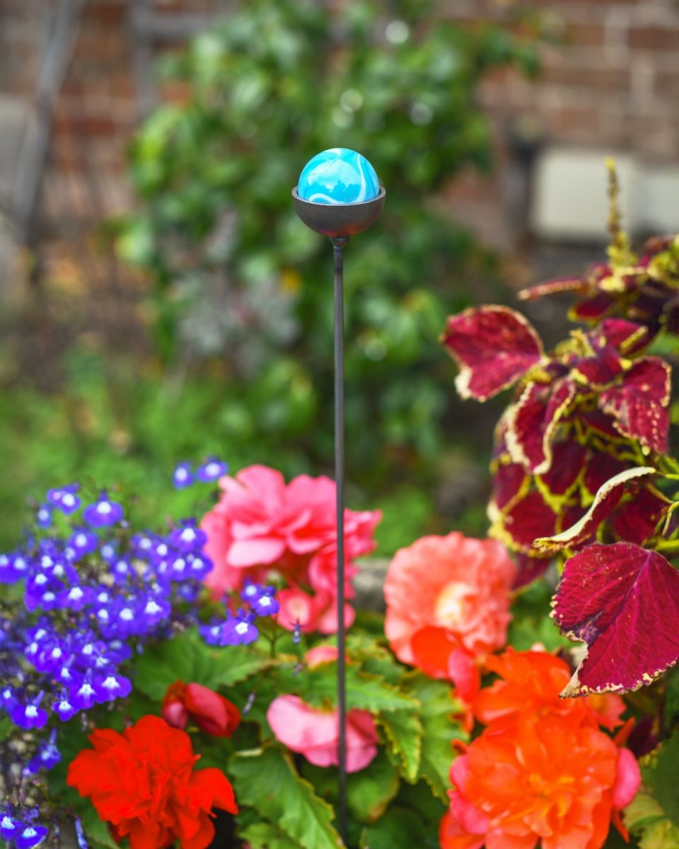 "Aegean" Suncatcher Garden Stake Small