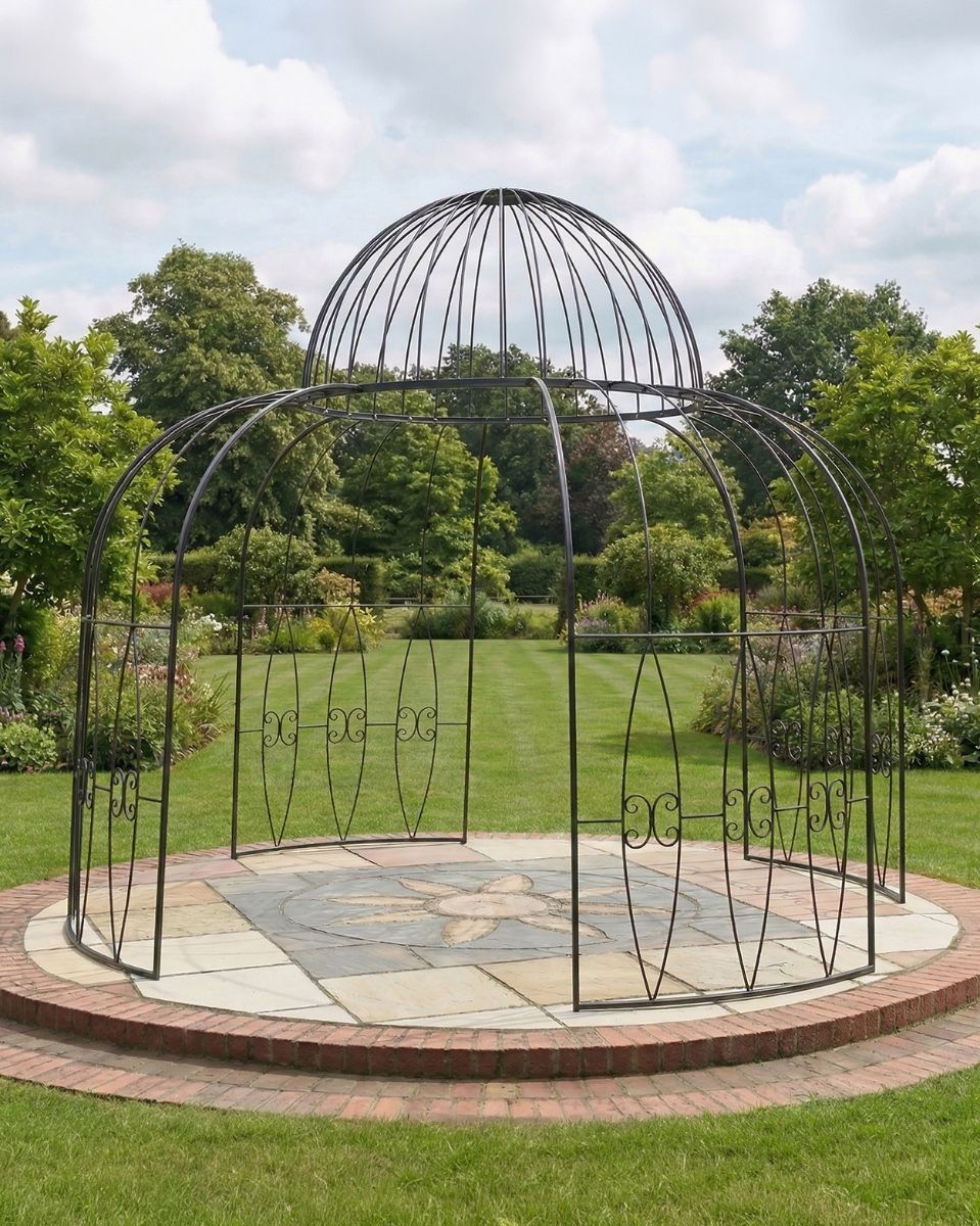 "Alice’s Folly" Black Gazebo ai illustration new