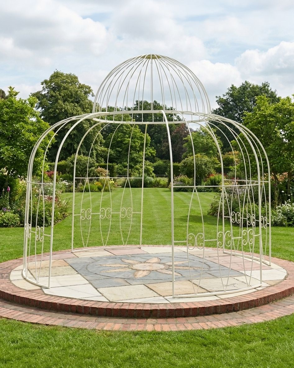 "Alice’s Folly" Cream Gazebo ai illustration