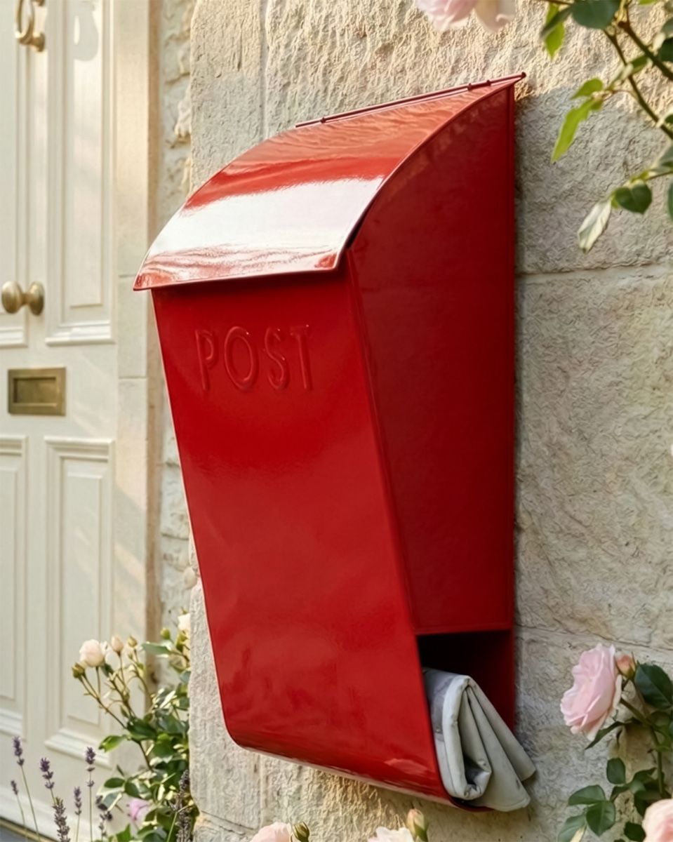 “Apple Orchard” Red Berkley Hill Post Box digital illustration