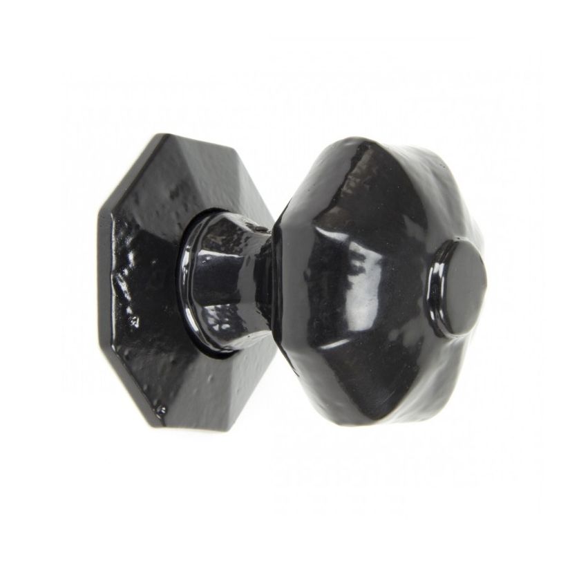 "Audley" Black Octagonal Mortice or Rim Knob Set  "Audley" Black Octagonal Mortice or Rim Knob Set