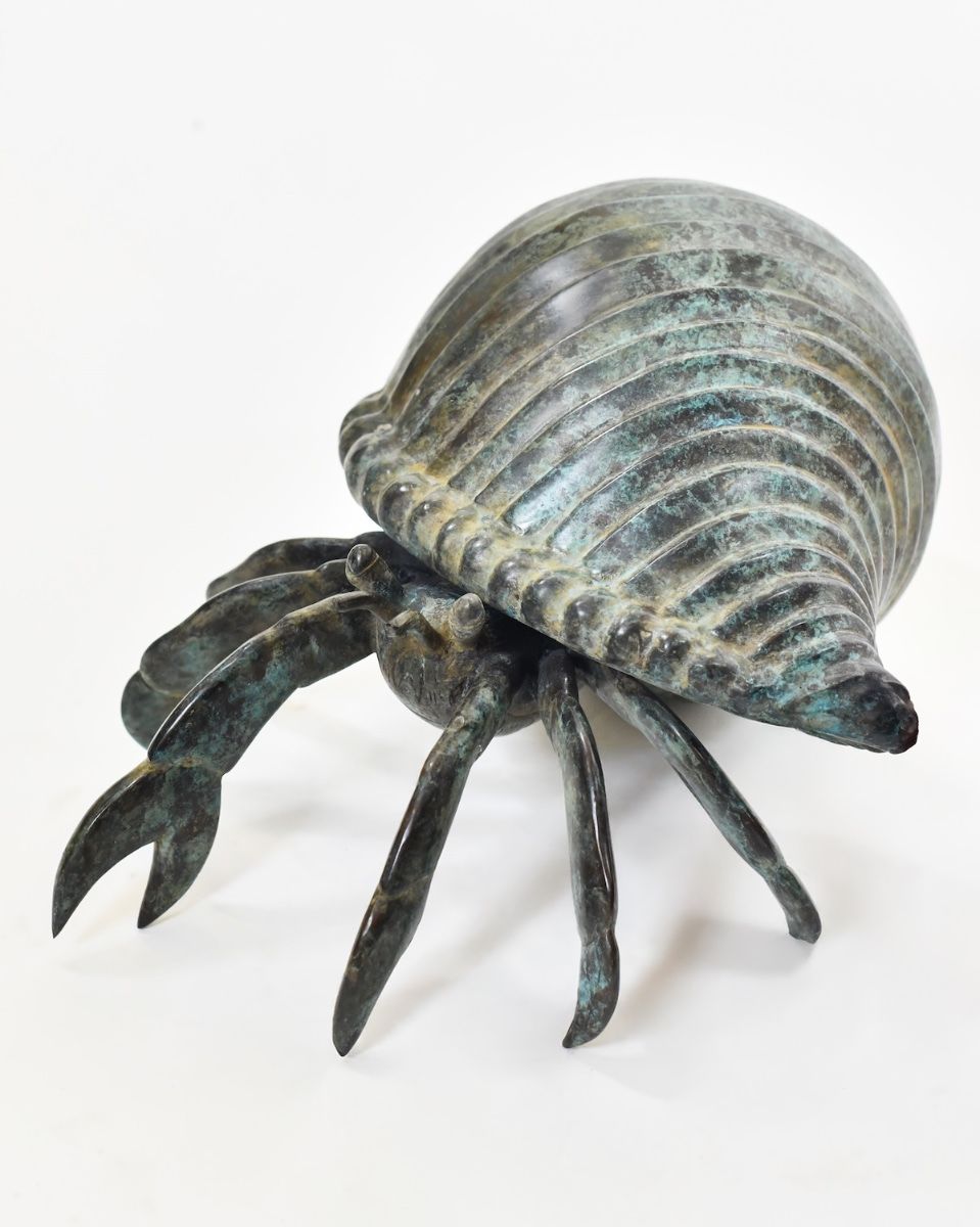 "Aurelian Nomad" Cast Brass Hermit Crab Ornament