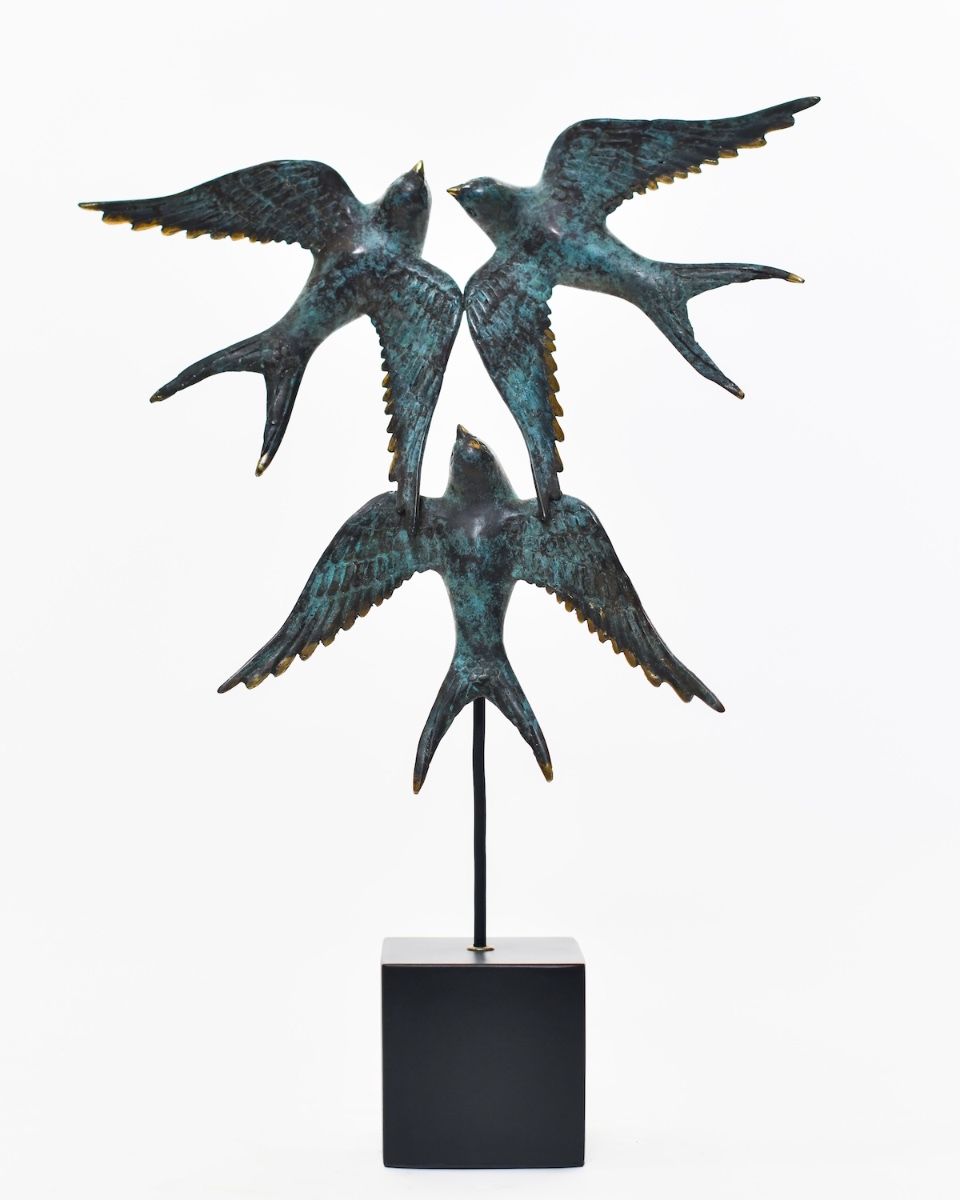 "Celestial Ascent" Cast Brass Sculpture