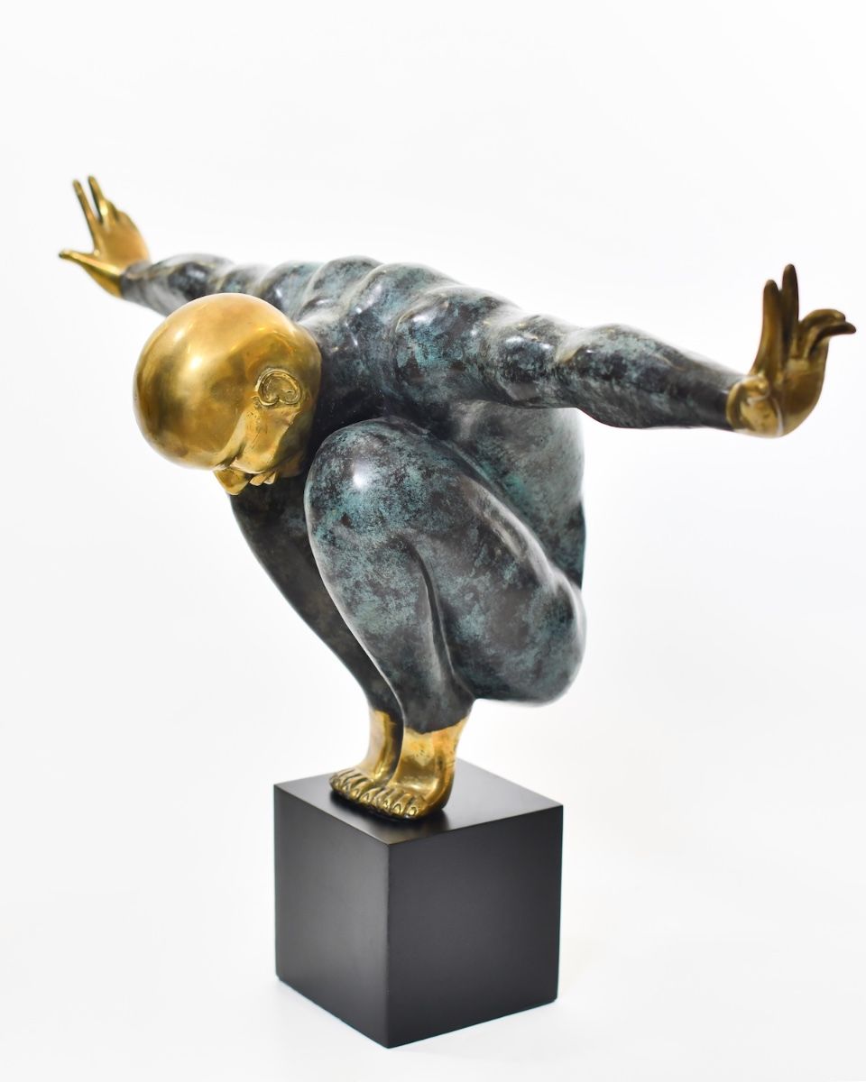 "Continuum" Cast Brass Home Sculpture