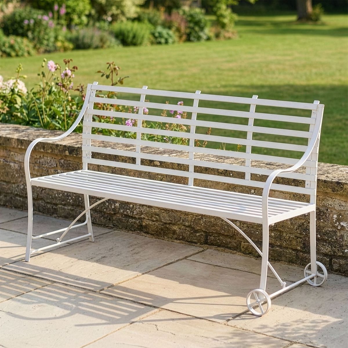"Danbury" Three Seater Garden Bench Digital Illustration